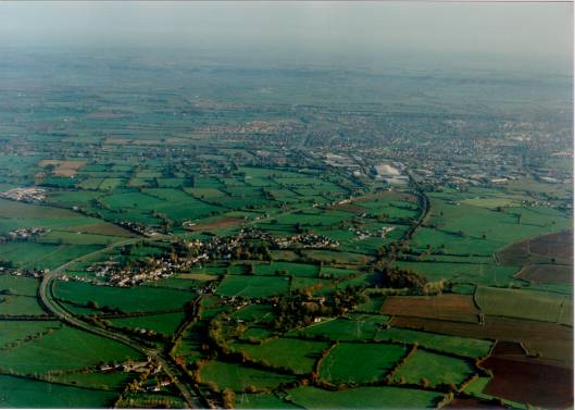 Iron Acton from the air