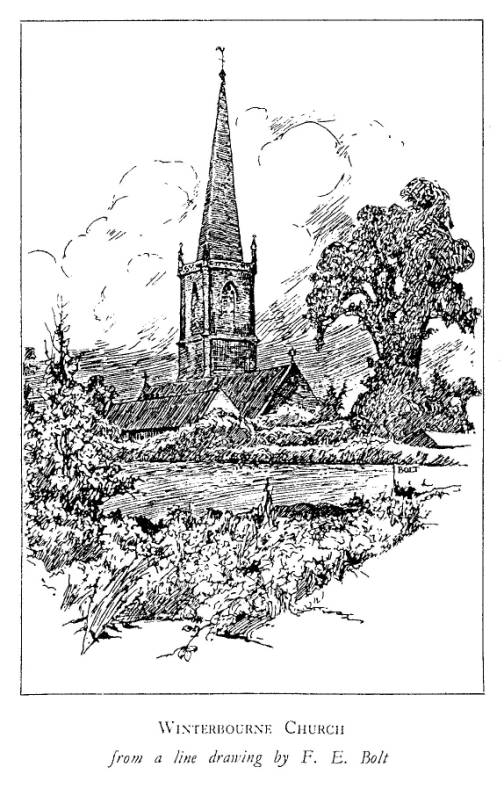 drawing of the church by F E Bolt