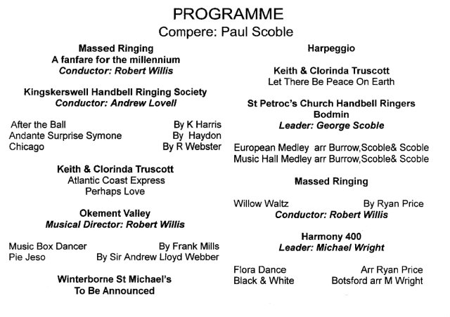Programme for the event, page 2