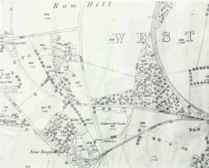 Old OS map of Ram Hill