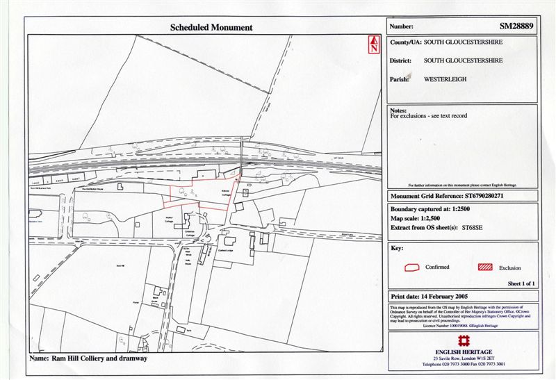 scheduled monument site plan